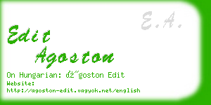 edit agoston business card